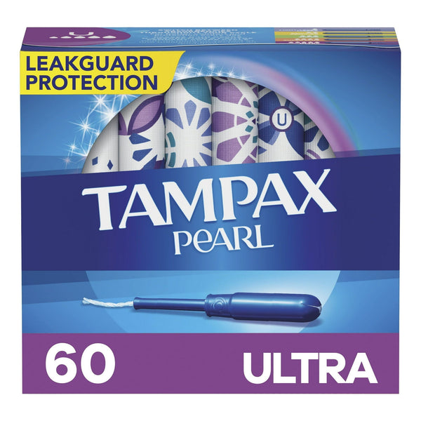 Tampax Pearl Tampons with LeakGuard Braid, Ultra Absorbency, 60 Ct EasyOptionXY LLC