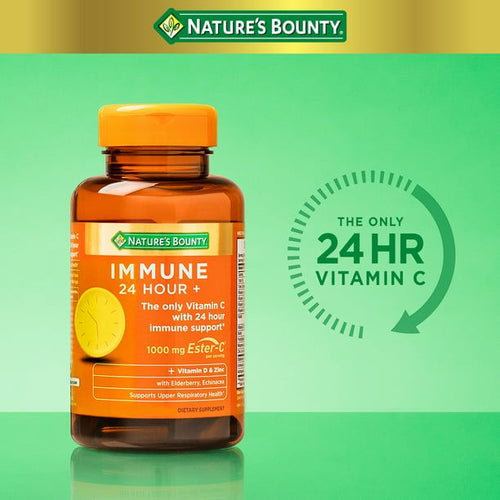 Nature's Bounty Immune 24 Vitamin C; D & Zinc for Immune Support; 1000 mg; 50 Count EasyOptionXY LLC