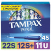 Tampax Pearl Tampons Trio Multipack, with LeakGuard Braid, Super/Super Plus/Ultra Absorbency, Unscented, 45 Count EasyOptionXY LLC