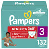 Pampers Cruisers 360 Fit Diapers, Active Comfort, Size 3, 132 Count EasyOptionXY LLC