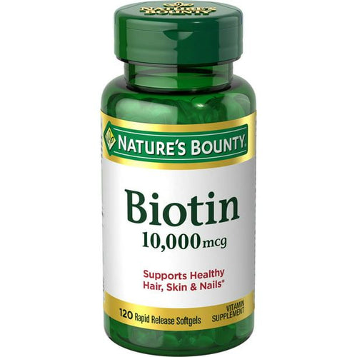 Nature's Bounty Biotin Supplement Rapid Release Softgels; 10000 mcg; 120 Count EasyOptionXY LLC