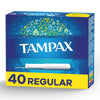 Tampax Cardboard Tampons Regular Absorbency, Anti-Slip Grip, LeakGuard Skirt, Unscented, 40 Count EasyOptionXY LLC