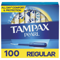 Tampax Pearl Tampons with LeakGuard Braid, Regular Absorbency, 100 Ct EasyOptionXY LLC