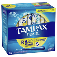 Tampax Pearl Tampons with LeakGuard Braid, Regular Absorbency, 100 Ct EasyOptionXY LLC