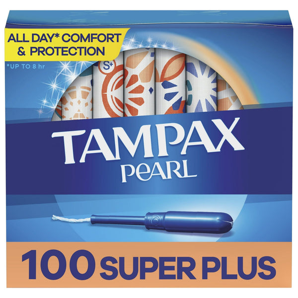 Tampax Pearl Tampons with LeakGuard Braid, Super Plus Absorbency, 100 Count EasyOptionXY LLC
