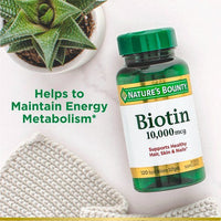 Nature's Bounty Biotin Supplement Rapid Release Softgels; 10000 mcg; 120 Count EasyOptionXY LLC