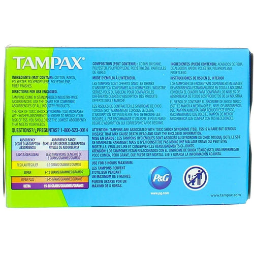 Tampax Tampons Super 10 Each EasyOptionXY LLC