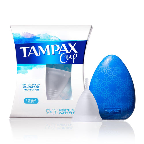 Tampax REG Flow Menstrual Cup, up to 12 hrs Comfort-Fit protection EasyOptionXY LLC