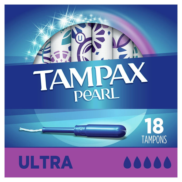 Tampax Pearl Tampons with LeakGuard Braid, Ultra Absorbency, 18 Ct EasyOptionXY LLC