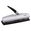 Swingline 20-Sheet Light-Touch Desktop Two-to-Seven-Hole Punch, 9/32" Holes, Metal, Silver/Black EasyOptionXY LLC