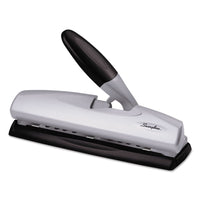 Swingline 20-Sheet Light-Touch Desktop Two-to-Seven-Hole Punch, 9/32" Holes, Metal, Silver/Black EasyOptionXY LLC