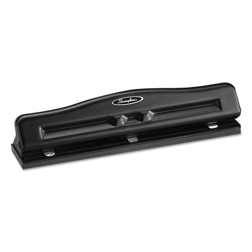 Swingline 11-Sheet Commercial Adjustable Three-Hole Punch, 9/32" Holes, Black EasyOptionXY LLC