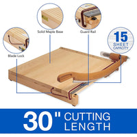 Swingline ClassicCut Ingento Guillotine Trimmer, 18" Cut Length, 15 Sheet Capacity EasyOptionXY LLC