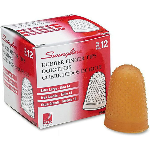 Large Rubber Finger Tips, Size 14, X-Large, 1/Dozen [Set of 3] EasyOptionXY LLC