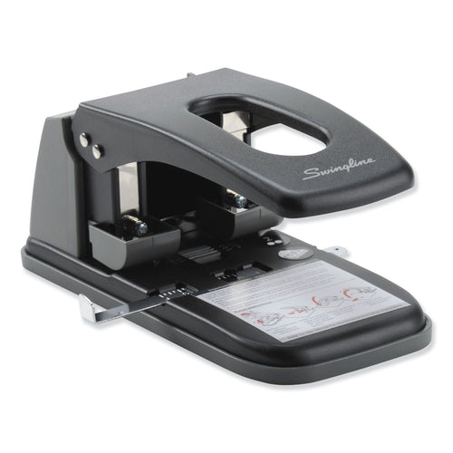 Swingline 100-Sheet High Capacity 2-Hole Punch, Fixed Centers, 9/32" Holes, Metal, Black/Gray EasyOptionXY LLC