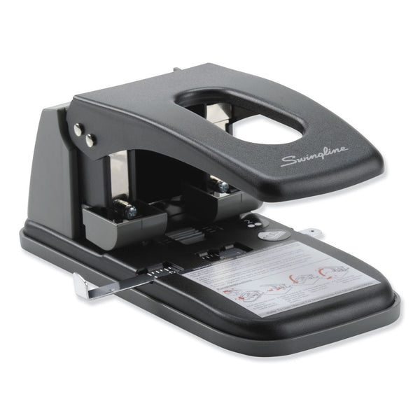Swingline 100-Sheet High Capacity 2-Hole Punch, Fixed Centers, 9/32" Holes, Metal, Black/Gray EasyOptionXY LLC