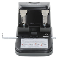 Swingline 100-Sheet High Capacity 2-Hole Punch, Fixed Centers, 9/32" Holes, Metal, Black/Gray EasyOptionXY LLC