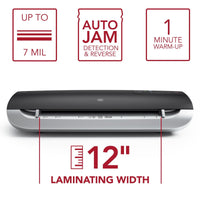 GBC Fusion 3100L 12" Laminator, 1 Min Warm-Up, 3-7 Mil, Includes 50 EZUse Laminating Pouches EasyOptionXY LLC