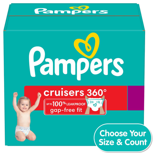 Pampers Cruisers 360 Fit Diapers, Active Comfort, Size 3, 132 Count EasyOptionXY LLC