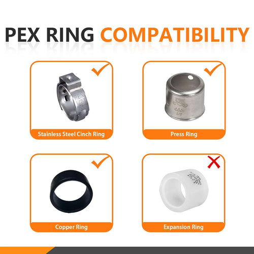 PEX Crimp 1/2" 6" Copper Stub Plumbingsell