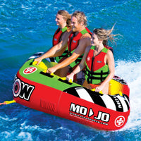 WOW Sports Mojo 1- 3 Person Towable Water Tube For Pool and Lake (16-1070) Jupiter Gear