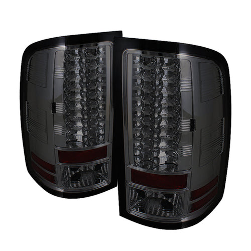 Spyder GMC Sierra 07-13 (Not fit 3500 Dually 4 Rear Wheels)LED Tail Lights Smoke ALT-YD-GS07-LED-SM OffRoadUSA.com
