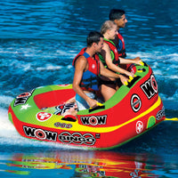 WOW Sports Bingo 1-3 Person Towable Water Tube For Pool and Lake (14-1070) Jupiter Gear