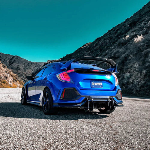 AlphaRex 16-21 Honda Civic Hatchback NOVA-Series Prismatic LED Tail Lights Black Smoke OffRoadUSA.com