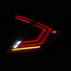 AlphaRex 16-21 Honda Civic Hatchback NOVA-Series Prismatic LED Tail Lights Clear Smoke OffRoadUSA.com