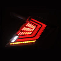 AlphaRex 16-21 Honda Civic Hatchback NOVA-Series Prismatic LED Tail Lights Clear Smoke OffRoadUSA.com