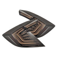 AlphaRex 16-21 Honda Civic Hatchback NOVA-Series Prismatic LED Tail Lights Black Smoke OffRoadUSA.com