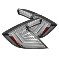 AlphaRex 16-21 Honda Civic Hatchback NOVA-Series Prismatic LED Tail Lights Clear OffRoadUSA.com
