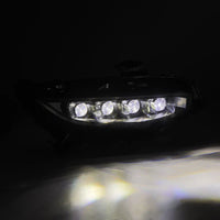 AlphaRex 16-21 Honda Civic NOVA-Series LED Projector Headlights Alpha-Black OffRoadUSA.com