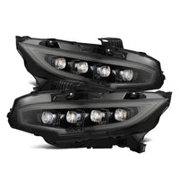 AlphaRex 16-21 Honda Civic NOVA-Series LED Projector Headlights Alpha-Black OffRoadUSA.com