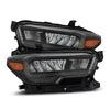 AlphaRex 16-23 Toyota Tacoma LUXX-Series LED Crystal Headlights Alpha-Black OffRoadUSA.com