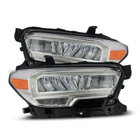 AlphaRex 16-23 Toyota Tacoma LUXX-Series Crystal Headlights - Chrome OffRoadUSA.com