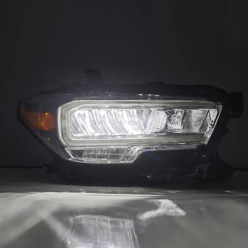 AlphaRex 16-23 Toyota Tacoma LUXX-Series Crystal Headlights - Chrome OffRoadUSA.com
