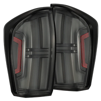 AlphaRex 16-23 Toyota Tacoma NOVA-Series Prismatic LED Tail Lights Black OffRoadUSA.com