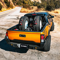 AlphaRex 16-23 Toyota Tacoma NOVA-Series Prismatic LED Tail Lights Black OffRoadUSA.com