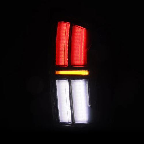 AlphaRex 16-23 Toyota Tacoma NOVA-Series Prismatic LED Tail Lights Black OffRoadUSA.com
