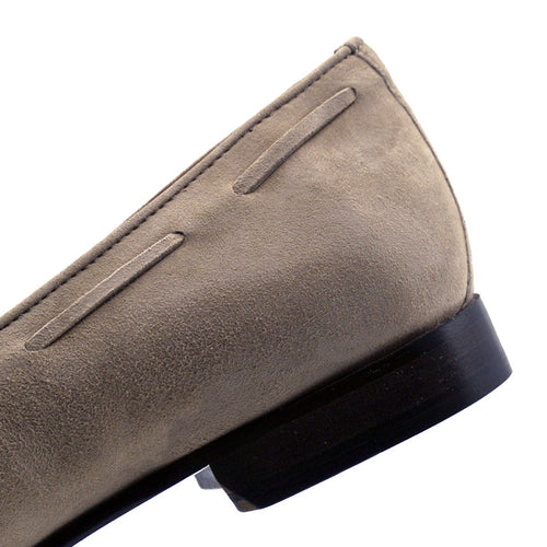 Zelli Italia 16-580-BON NAPLES Italian Kid Suede Tassel Loafer, Bone
