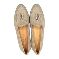 Zelli Italia 16-580-BON NAPLES Italian Kid Suede Tassel Loafer, Bone