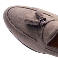 Zelli Italia 16-580-MOC NAPLES Italian Kid Suede Tassel Loafer, Mocha