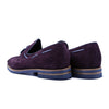Zelli Italia 16-625-BDX CRAWFORD Sueded Goatskin & Crocodile Tassel Loafer,