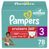 Pampers Cruisers 360 Fit Diapers Size 3, 168 Count EasyOptionXY LLC