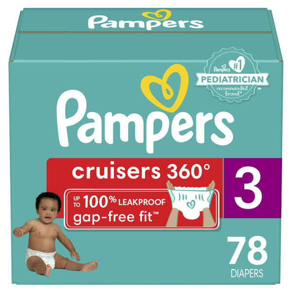 Pampers Cruisers 360 Fit Diapers Size 3, 168 Count EasyOptionXY LLC