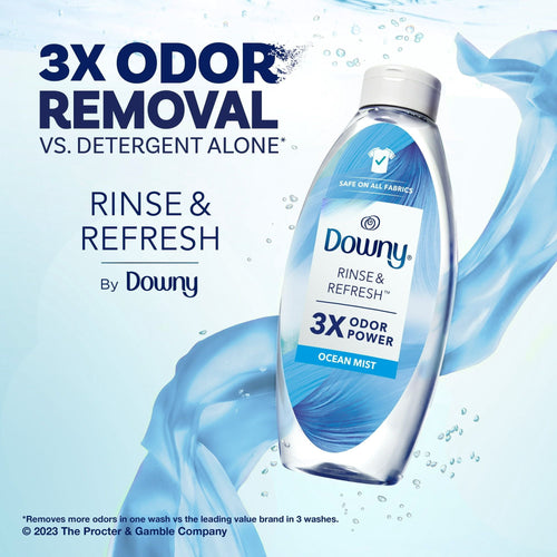 Downy Rinse & Refresh Laundry Odor Remover and Fabric Softener, Ocean Mist, 48 fl oz, 70 Loads EasyOptionXY LLC