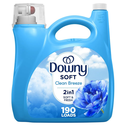 Downy Liquid Fabric Softener, Clean Breeze Scent, 140 fl oz, 190 Loads EasyOptionXY LLC
