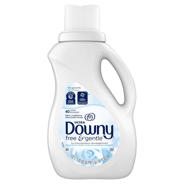 Downy Ultra Liquid Fabric Conditioner (Fabric Softener), Free & Gentle, 40 Loads 34 fl oz EasyOptionXY LLC