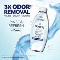 Downy Rinse & Refresh Free & Gentle Laundry Odor Remover, Fragrance Free, 25.5 fl oz, 37 Loads EasyOptionXY LLC